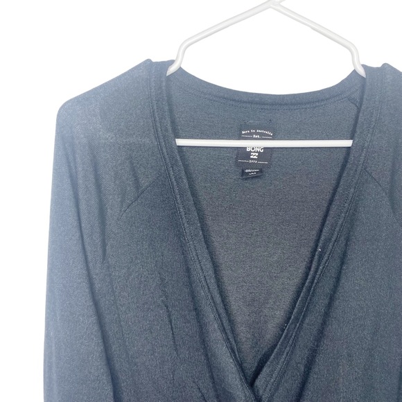 Billabong knit pullover size large charcoal gray d - Picture 3 of 5